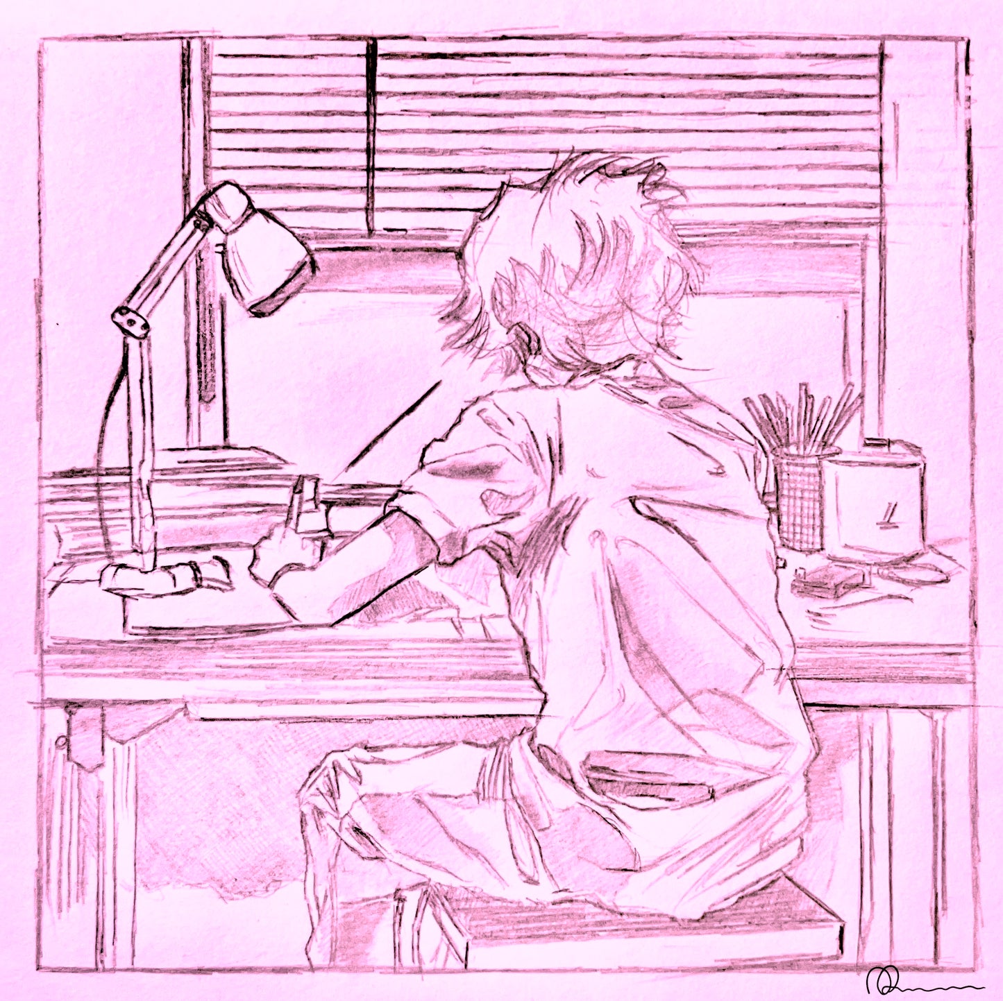 If I don't like something about it......, I am obviously going to do something about it - Male Version - Art Print - Signed And Numbered (Pink Version)