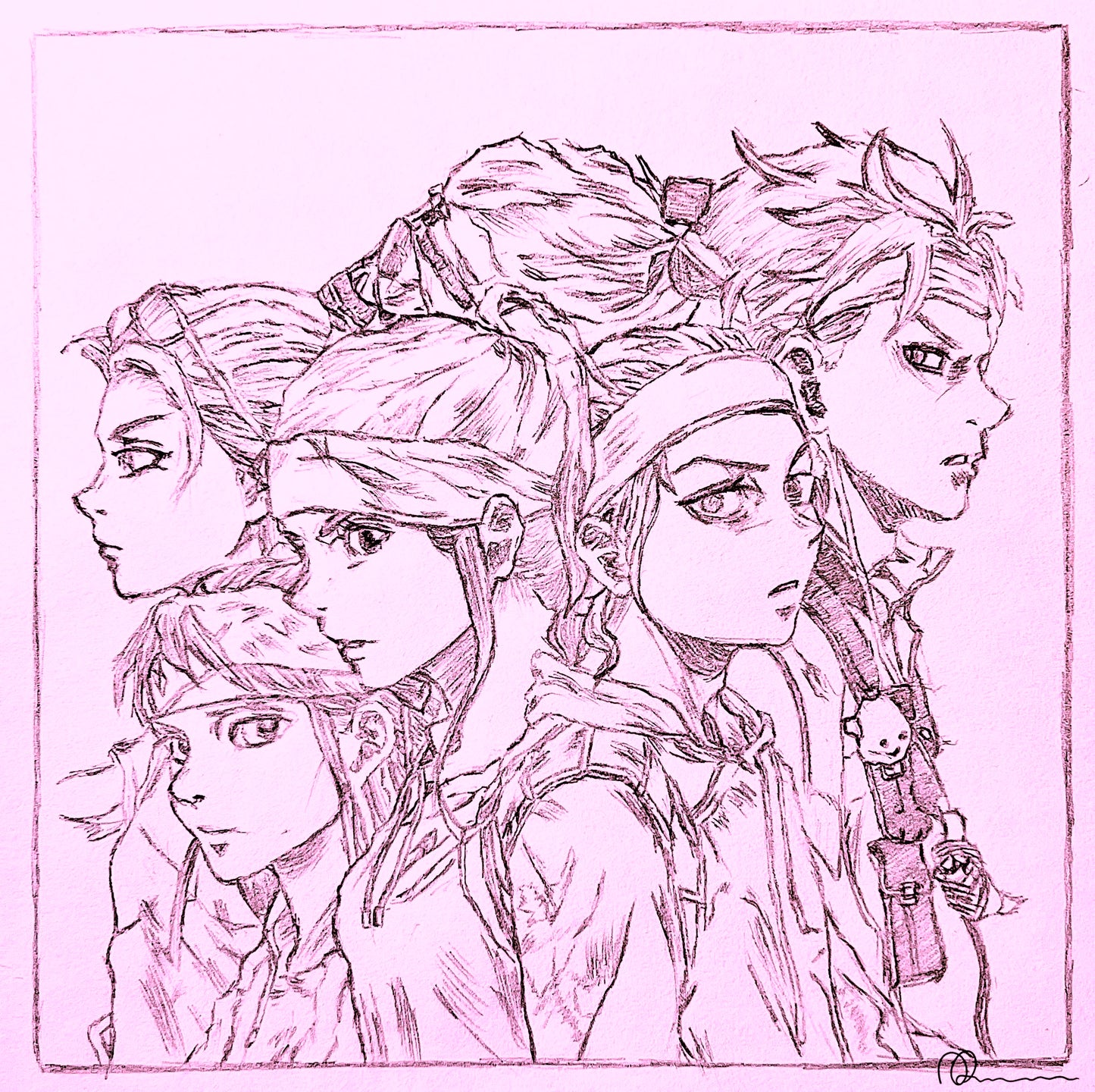 The Bushidõ Squad - Art Print - Signed And Numbered (Pink Edition)